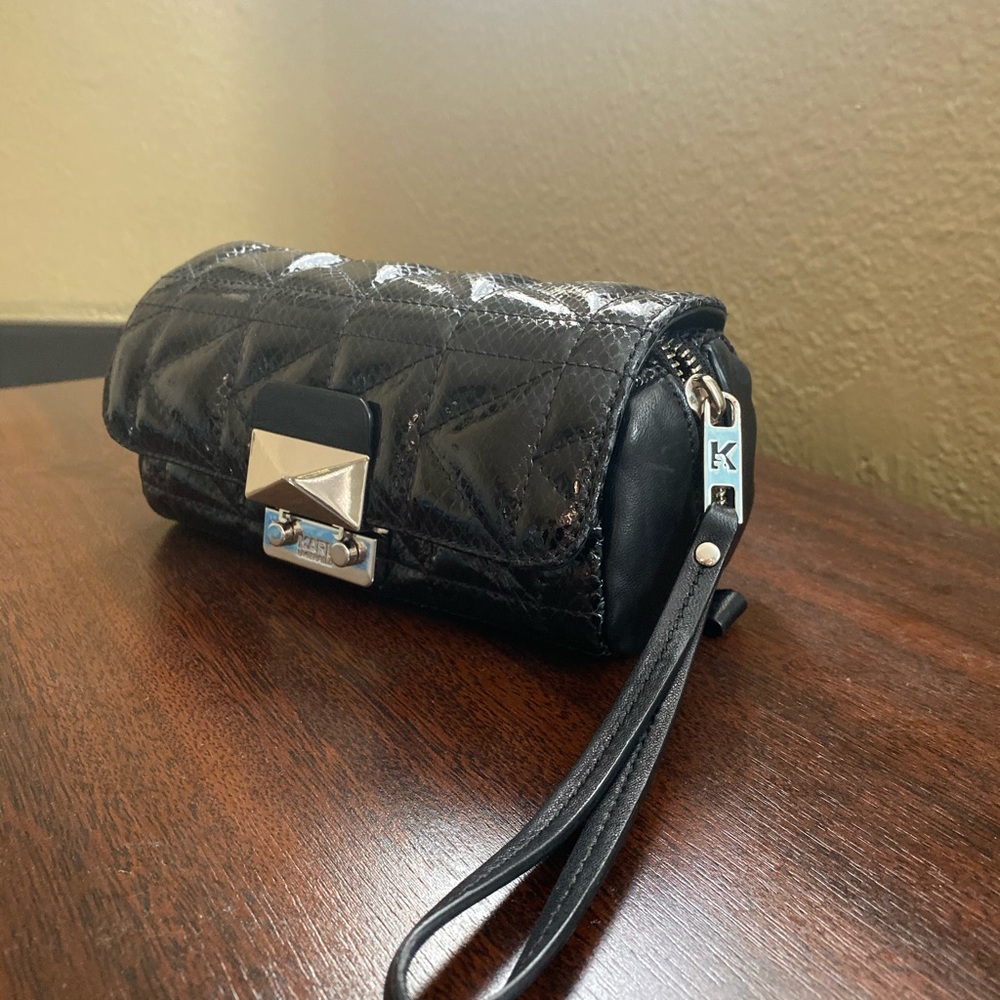 Karl Lagerfeld leather clutch